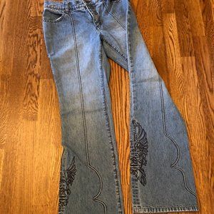 Harley Davidson Women's Flare Leg Jeans, Size 2